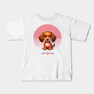 Dachshund Puppy | Proud Dog Mom Kids T-Shirt